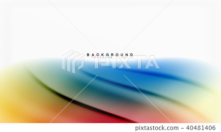 Swirl fluid flowing colors motion effect, holographic abstract background 40481406