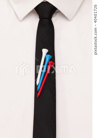 The detail of white shirt and black tie The detail of white shirt and black tie 40481726
