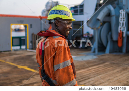 Head of AB able seamen - Bosun on deck of offshore vessel or ship 40483066