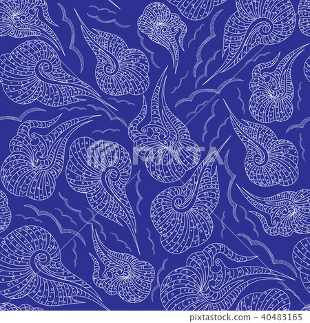 shell seamless background set (part 2 of 3) shell seamless background set (part 2 of 3) 40483165