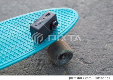 action camera city life skateboarding vlogging 40483434