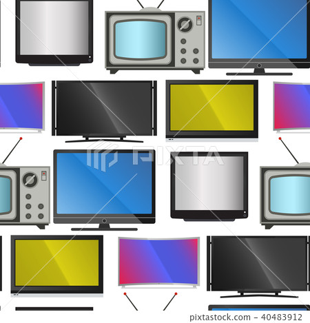 TV vector screen lcd monitor and notebook, tablet computer, retro templates. Electronic devices TV TV vector screen lcd monitor and notebook, tablet computer, retro templates. Electronic devices TV 40483912