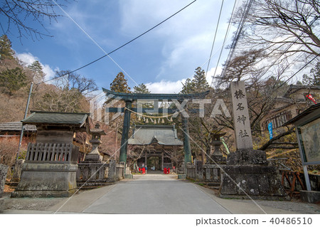 Haruna Shinto shrine Sushimon Torii approach Haruna Shinto shrine Sushimon Torii approach 40486510