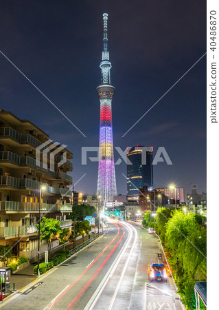 Tokyo Sky Tree 10th Anniversary Special Light-up Tokyo Sky Tree 10th Anniversary Special Light-up 40486870
