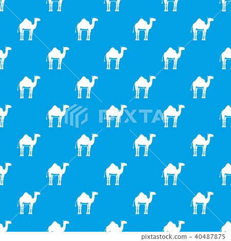 Camel pattern seamless blue Camel pattern seamless blue 40487875