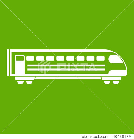 Train icon green Train icon green 40488179