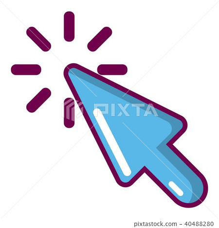 Cursor click icon, cartoon style Cursor click icon, cartoon style 40488280