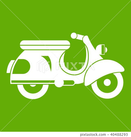 Scooter icon green Scooter icon green 40488293