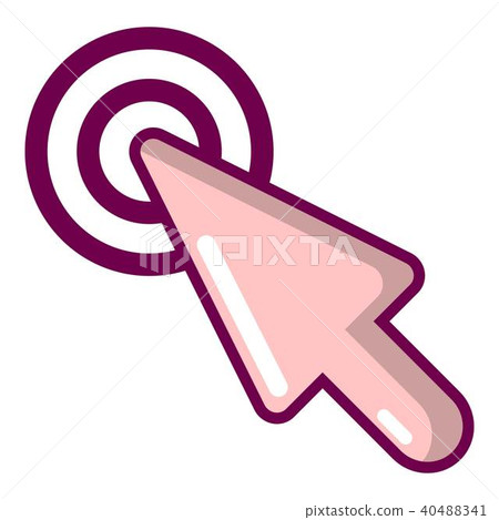 Cursor clicking icon, cartoon style Cursor clicking icon, cartoon style 40488341