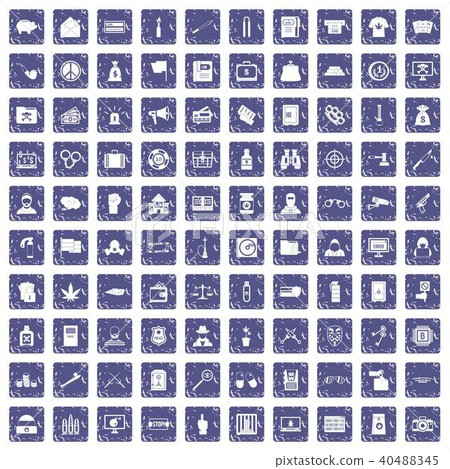 100 criminal offence icons set grunge sapphire 100 criminal offence icons set grunge sapphire 40488345