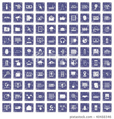 100 cyber security icons set grunge sapphire 100 cyber security icons set grunge sapphire 40488346