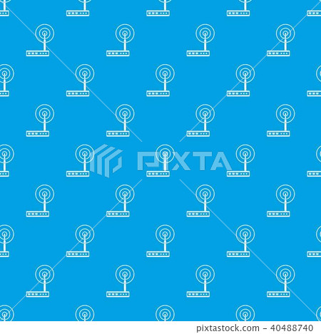 Wifi router pattern seamless blue Wifi router pattern seamless blue 40488740