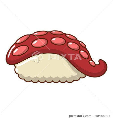 Sushi octopus icon, cartoon style 40488927