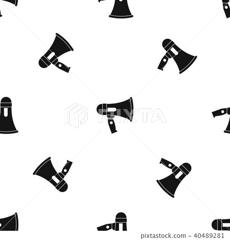 Mouthpiece pattern seamless black 40489281