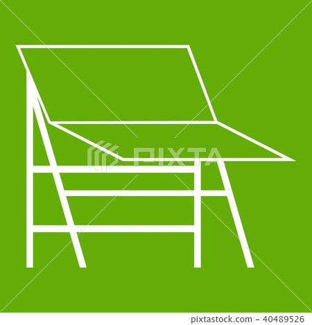 Blank portable screen icon green Blank portable screen icon green 40489526