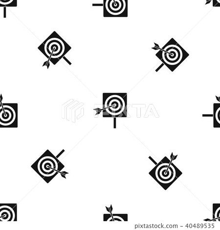 Darts pattern seamless black Darts pattern seamless black 40489535