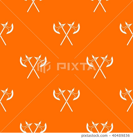 Crossed battle axes pattern seamless Crossed battle axes pattern seamless 40489836