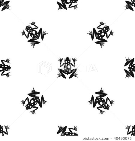 Frog pattern seamless black Frog pattern seamless black 40490075