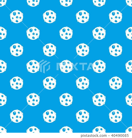 Alone planet pattern seamless blue 40490085