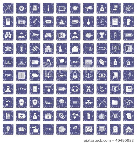 100 hacking icons set grunge sapphire 100 hacking icons set grunge sapphire 40490088