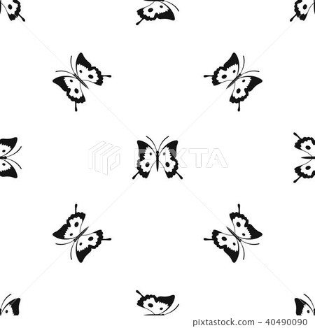 Butterfly pattern seamless black Butterfly pattern seamless black 40490090