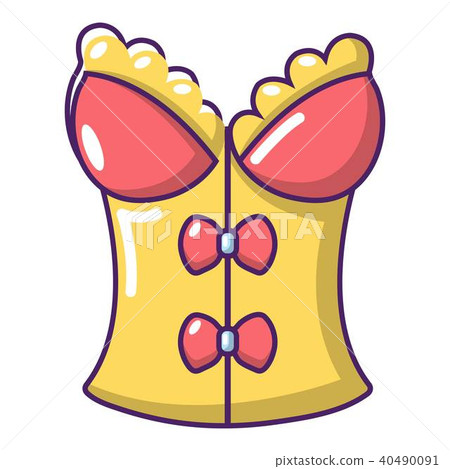 Brassiere shop icon, cartoon style 40490091