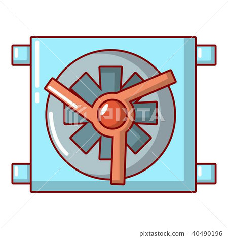 Dynamo car detail icon, cartoon style. 40490196