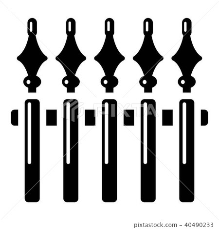 Guardrail icon, simple black style Guardrail icon, simple black style 40490233