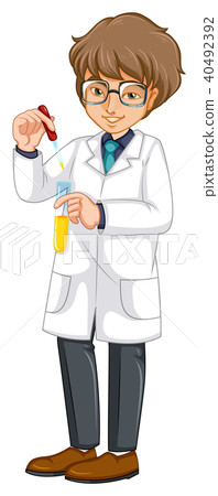 Chemist with the Test Tube in His Hand Chemist with the Test Tube in His Hand 40492392