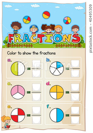 Mathematics Worksheet Fractions Chapter 40495309