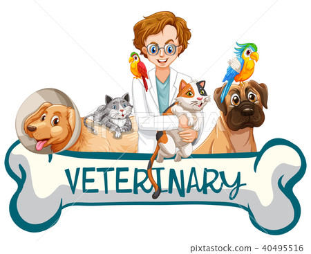 A Banner Of Veterinary Clinic Stock Illustration 40495516 Pixta