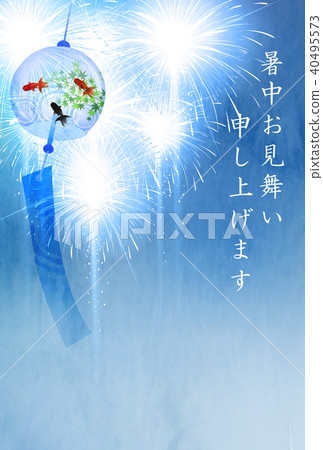 煙花夏天熱凝思背景 煙花夏天熱凝思背景 40495573