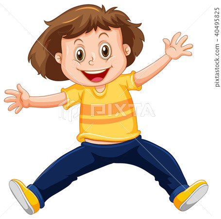 A Happy Boy on White Background A Happy Boy on White Background 40495825