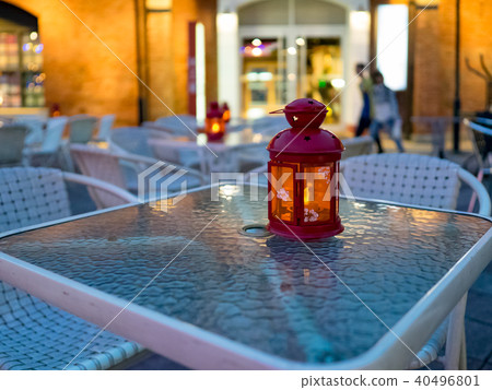 Candlestick on the table 40496801
