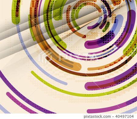Circular lines, circles, geometric abstract background Circular lines, circles, geometric abstract background 40497104