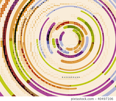 Circular lines, circles, geometric abstract background Circular lines, circles, geometric abstract background 40497106