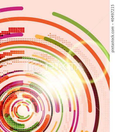 Circular lines, circles, geometric abstract background Circular lines, circles, geometric abstract background 40497215