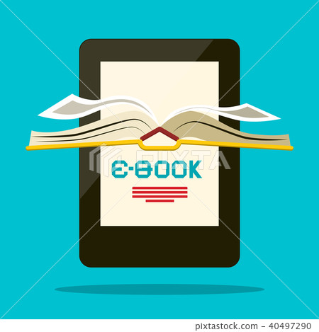 E-book Reader. Vector Book Symbol. 40497290