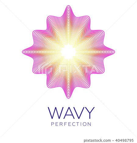 Fantastic abstract flower, gradient blending lines Fantastic abstract flower, gradient blending lines 40498795