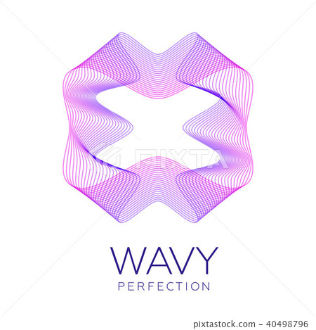 Fantastic abstract flower, gradient blending lines Fantastic abstract flower, gradient blending lines 40498796