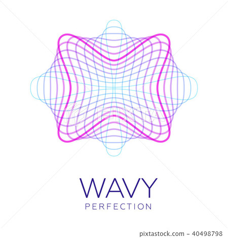 Fantastic abstract flower, gradient blending lines Fantastic abstract flower, gradient blending lines 40498798