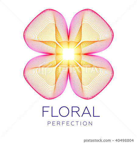 Fantastic abstract flower, gradient blending lines Fantastic abstract flower, gradient blending lines 40498804