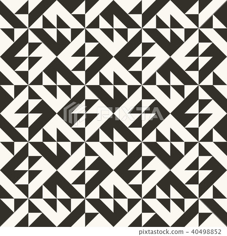 Black and white abstract geometric quilt pattern Black and white abstract geometric quilt pattern 40498852