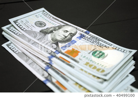 Dollars money cash on black background 40499100