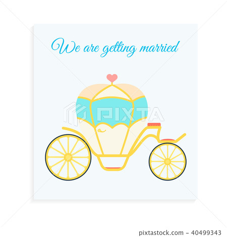 Wedding carriage vector illustration 40499343