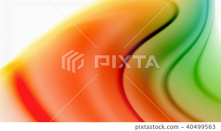 Swirl fluid flowing colors motion effect, holographic abstract background 40499563