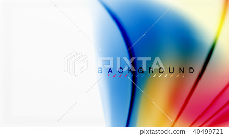 Swirl fluid flowing colors motion effect, holographic abstract background 40499721
