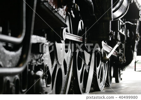 日本保存完好的蒸汽機車零件的圖像 40499980