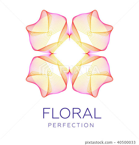 Fantastic abstract flower, gradient blending lines Fantastic abstract flower, gradient blending lines 40500033