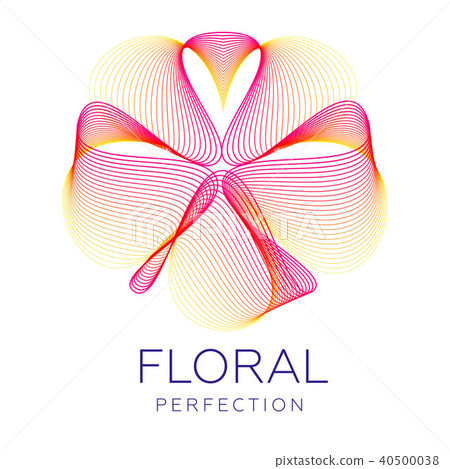 Fantastic abstract flower, gradient blending lines Fantastic abstract flower, gradient blending lines 40500038